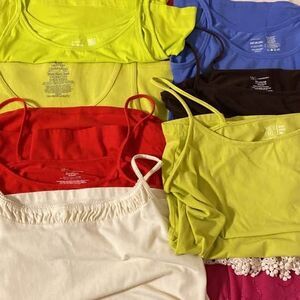 Women’s lot of 10 tank top and spaghetti strap camisole size 2XL various brands